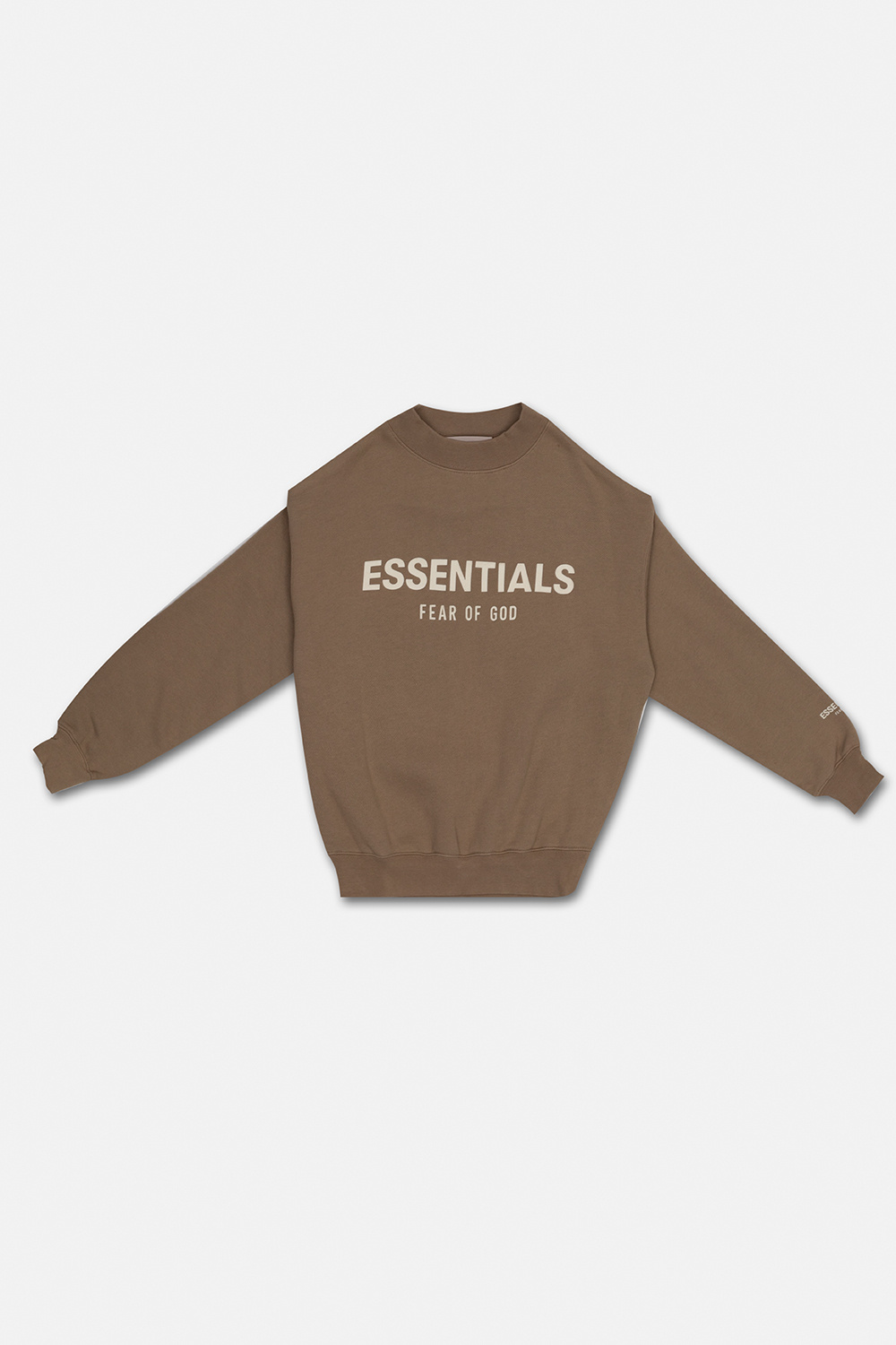 Fear of god essentials front logo crew discount sweat